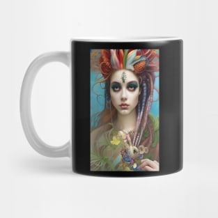 Voodoo Doll Girl - Dreadlocks Hippie Witch - Be Different WA334 - Magick Voodoo Mug